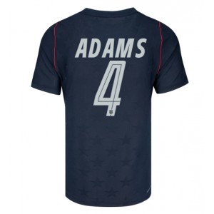 Yhdysvallat Tyler Adams #4 Jalkapallovaatteet Vieraspaita MM-kisat 2026 Lyhythihainen